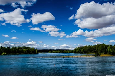 2880x1800 Summer River Scenery Wallpapers