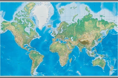 Swiftmaps World Geo Physical Full   SWIFTMAPS.com