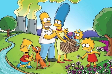 The Simpsons Picnic Wallpapers 1024x768