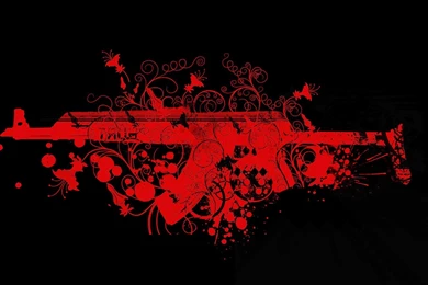 Wallpaperspoints: Vector Of Bloody Rifle Designs