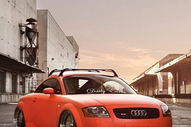 Audi Tt Orange Car Mobile Wallpapers   Mobiles Wall