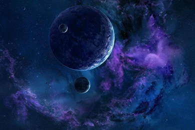 Wallpapers Dark Matter Behind The Planet Free Desktop Backgrounds