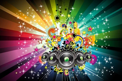 Colorful Music Notes Wallpapers