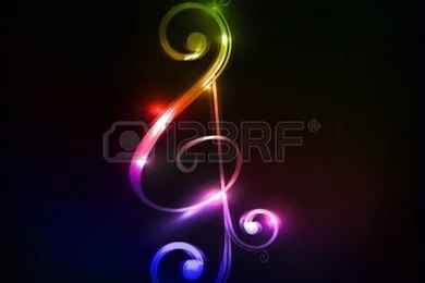 Colorful Music Notes   Wallpaper.