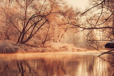 Autumn River Landscape Wallpapers   Free iPhone Wallpapers