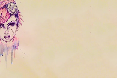 My Friend Made A Vi Watercolor For A Vi Fan : Leagueoflegends