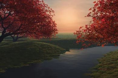 Sandbox, Landscape, Background, River, Tree, Images (