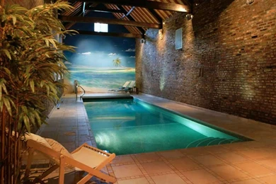 Exotic Swiming Pools Inside The House With Bea