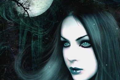 Wallpapers Women Metal Style Beautiful Gothic In The Moonlight ...