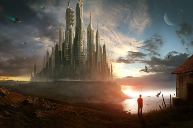 HD Sci Fi Fiction Landscape Wallpapers For Desktop Full Size ...