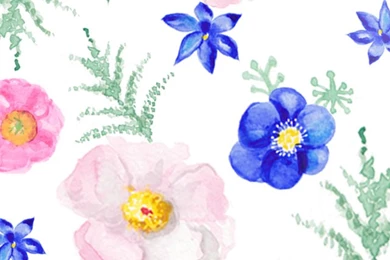 Blue pink floral watercolor cell phone wallpaper.jpg 640×1,136 ...