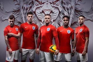 England Football Squad 2014 World Cup Away Kit Wallpapers