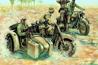 Wallpapers Soldiers Painting Art DAK (Deutsches Afrika Korps ...