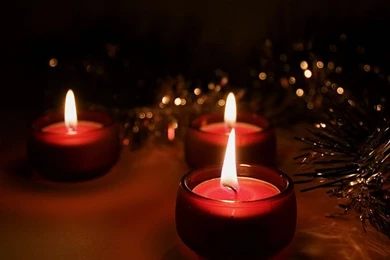 Chrisstmas Candlelight   Christmas Candles And Decorations Photos ...