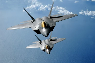 Lockheed Martin F22 Raptor USAF Inflight Aircraft Wallpapers