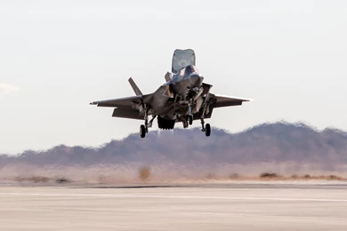 Lockheed Martin F 35B Of USAF Vertical Landing