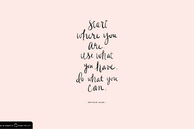 Arthur Ashe Quote Desktop And IPhone/iPad Wallpapers   Design Milk