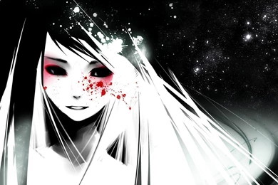 Anime Girl Blood On Face Wallpapers