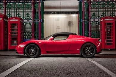 2009 Tesla Roadster Sport UK spec Supercar Wallpapers