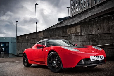 Tesla  Roadster UK  Version 2010 Electric Car Wallpapers 01 ...