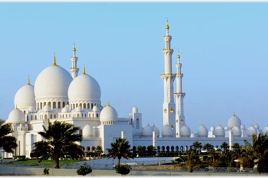 Sheikh Zayed Grand Mosque In Abu Dhabi HD Wallpapers
