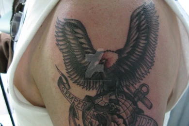 Eagle Globe And Anchor Tattoo By Thought corrosion On DeviantArt