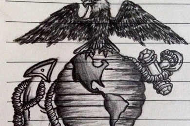 Eagle Globe And Anchor Drawing By Meep7145 On DeviantArt
