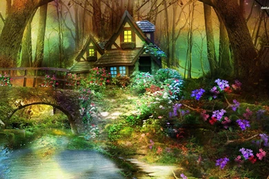 Enchanted Forest Hut Wallpapers Hd Free 429069 Enchanted Forest ...