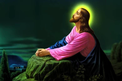 Jesus Christ Praying Wallpapers 03 1024×768