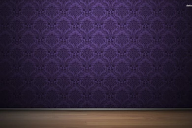 Purple Wall Pattern And Hardwood Floor, Abstract, 1920x1200 HD ...