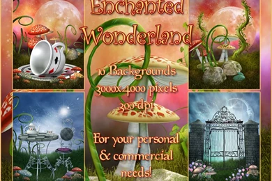 Enchanted Wonderland Backgrounds 2D 3D Models  Melkor