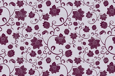 Flowers, Fashion Seamless Pattern, Vintage Wallpaper, Retro Fabric ...
