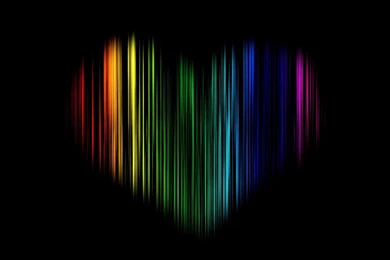 Black Rainbow Wallpapers Heart