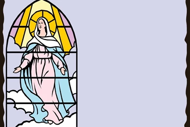 The Virgin Mary Powerpoint Templates   Black, Religious   Free PPT ...