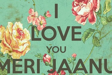 I LOVE YOU MERI JAANU MANISHA Poster