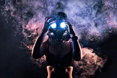 15291 Woman In Gas Mask 1920x1080 Photography Wallpapers ...