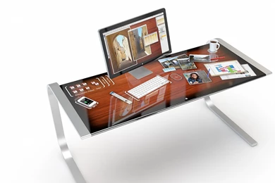 Apple Products On A Desk Wallpapers