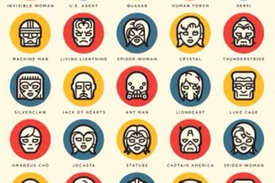 Marvel Faces iPhone 5 Wallpapers