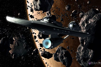 Star Trek USS Enterprise NCC 1701 In Asteroid Field, Free Star ...