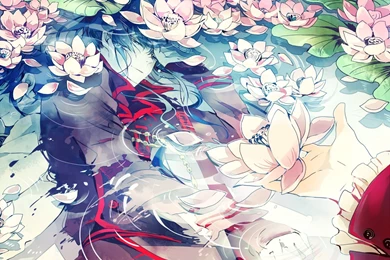 Male D Gray man Flowers Hagi Kanda Yuu Male Petals Sleeping Water ...