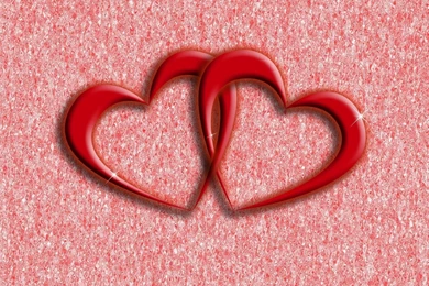 Two Red Hearts Picture 2354   Love HD Desktop Wallpapers