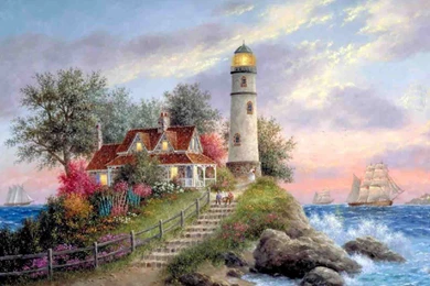 Colorful Lighthouse Wallpapers   BestePics