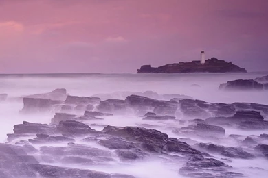 Cornwall England Bay Lighthouses Wallpapers