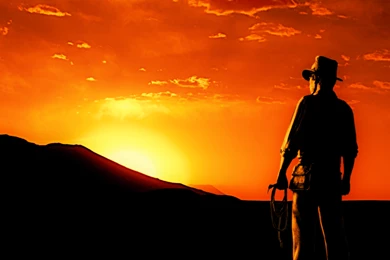 Indy Looking At Sunset Silhouette Wallpapers 1 By Jones6192 On ...