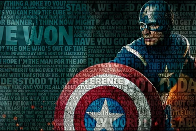 Captain America Avengers Typography Wallpapers