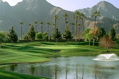 BEAUTIFUL GREEN GOLF COURSE WALLPAPER   (