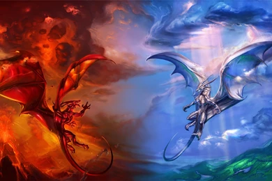 HEAVEN AND HELL DRAGONS   Online Wallpapers HD