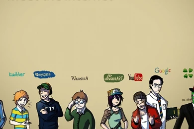 Download Wallpapers 1366x768 Internet, Facebook, Twitter, Myspace ...