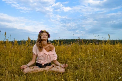 1366x768 Meditation Outdoor Wallpapers