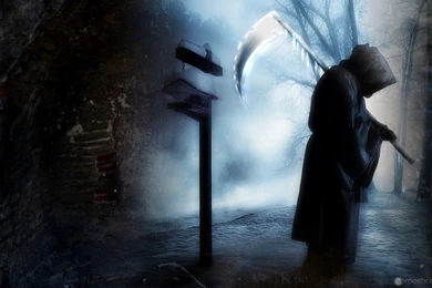 Dark Grim Reaper Horror Skeletons Skull Creepy J Wallpapers ...